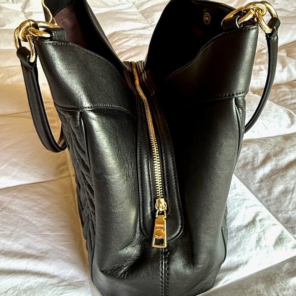 Coach Lexy Shoulder Bag Black Quilted Leather - Picture 10 of 15